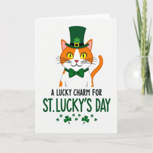 St. Luckys Day Faux Goldfolienkarte Karte
