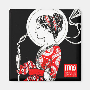 St. Lucy von Syrakus-Magneten (Quadrat) Magnet