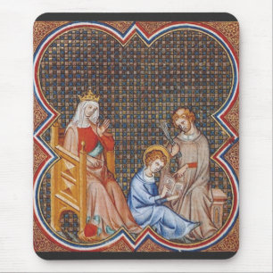 St. Ludwig IX. von Frankreich Schutzpatron der Kön Mousepad