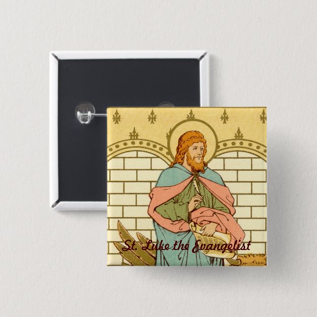 St. Luke der Evangelist (RLS 08) Button (Vorne & Hinten)