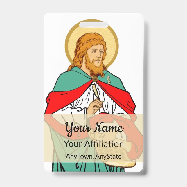 St. Luke, geliebter Arzt (RLS 08; MedVers.) Ausweis (Vorderseite)