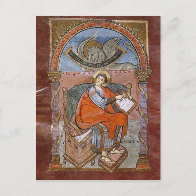 St. Luke, vom Evangelium des hl. Postkarte (Vorderseite)