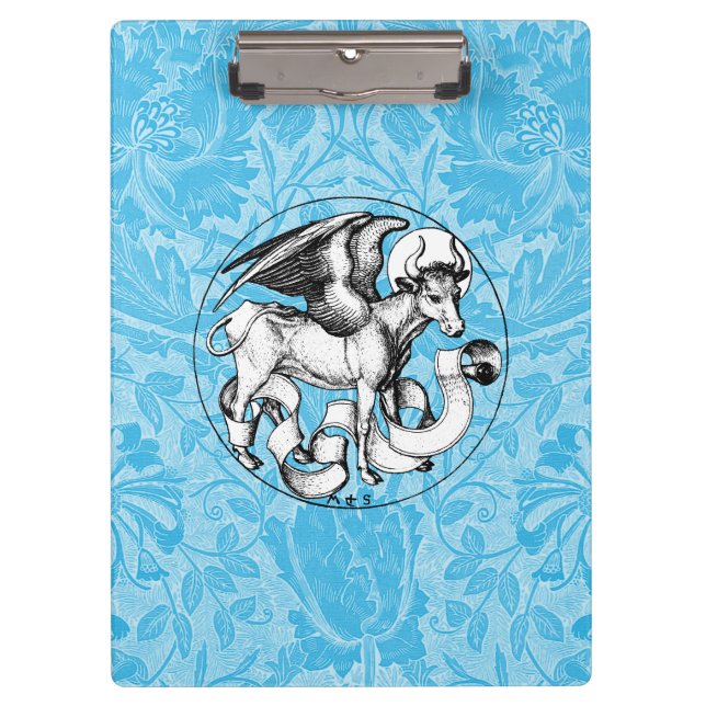 St. Luke's Emblem Winged Bull Klemmbrett (Vorderseite)