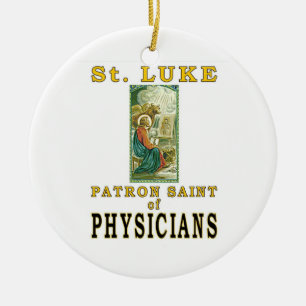 ST- LUKESchutzpatron-ÄRZTE Keramikornament