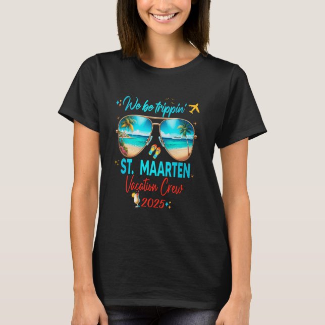 St Maarten Curacao Vacation 2025 Trip T-Shirt (Vorderseite)