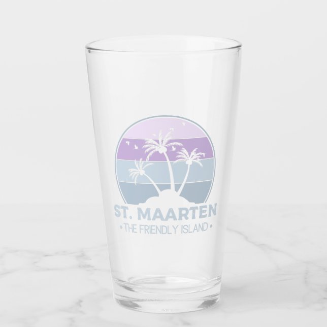 St. Maarten Das freundliche Retro der Insel Sint M Glas (Vorderseite)