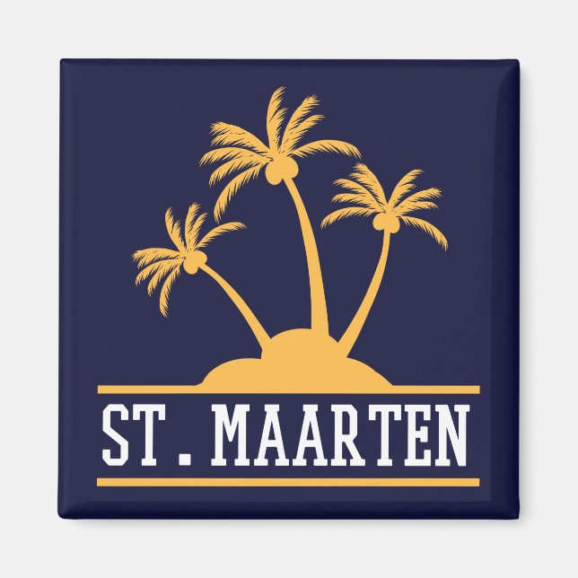St. Maarten Die freundliche Insel Sint Martin Magnet (Vorne)