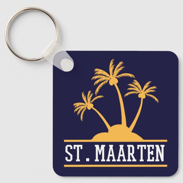 St. Maarten Die freundliche Insel Sint Martin Schlüsselanhänger (Vorderseite)