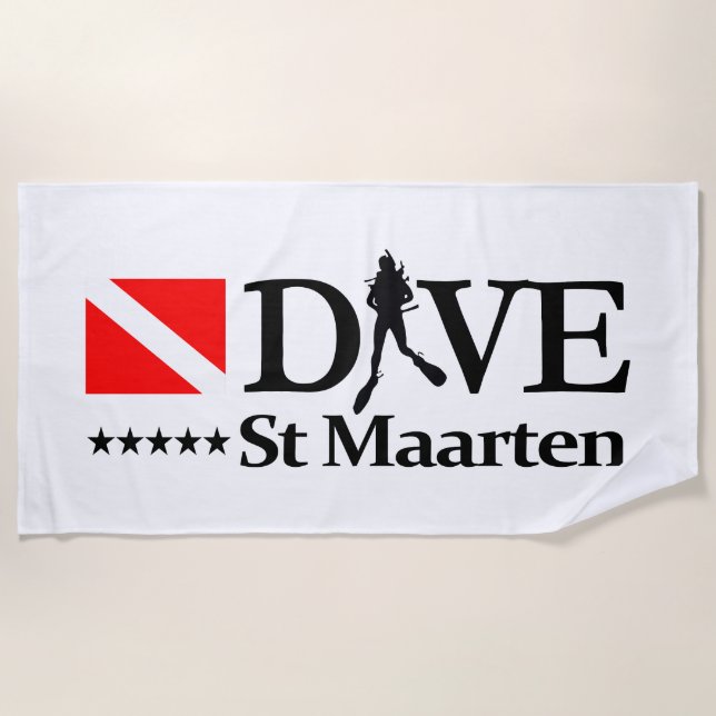 St Maarten DV4 Strandtuch (Vorderseite)