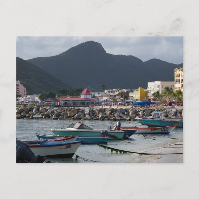 St. Maarten Harborside Postkarte (Vorderseite)