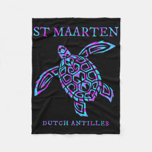 St. Maarten Meeresschildkröte Jungen Mädchen Fraue Fleecedecke