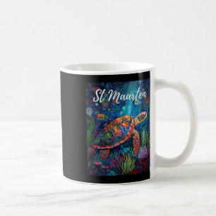 St. Maarten Meeresschildkröte Surfen Reisen St. Ma Kaffeetasse