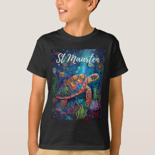 St. Maarten Meeresschildkröte Surfen Reisen St. Ma T-Shirt