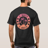 St. Maarten Pink und Coral Gradient Sint Martin