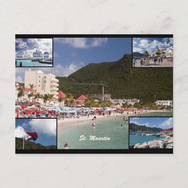 St. Maarten Postkarte (Vorderseite)