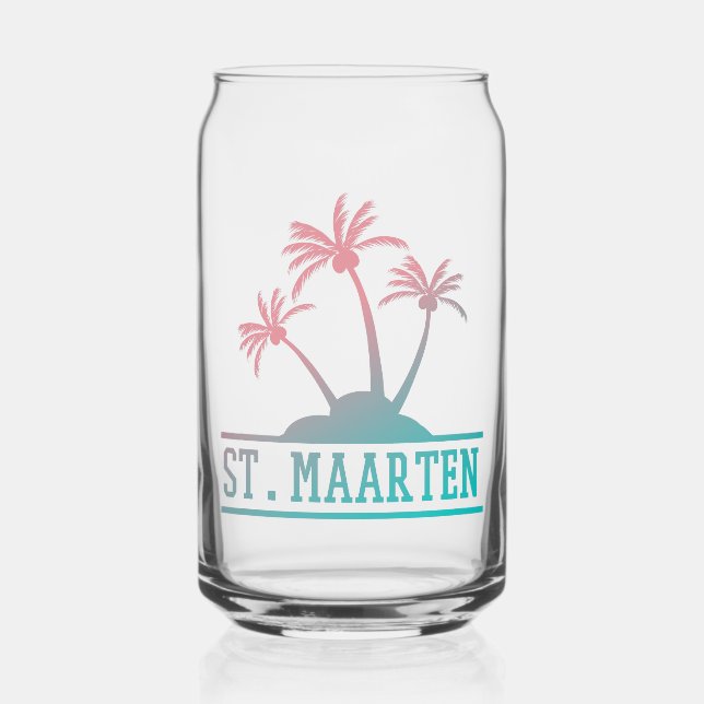 St. Maarten | Sint Martin Gradient Dosenglas (Vorderseite)