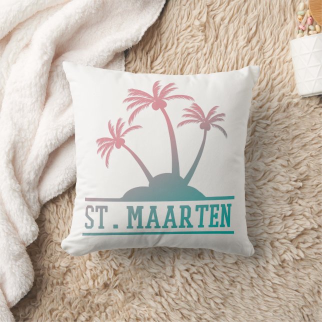 St. Maarten | Sint Martin Gradient Kissen (Decke)