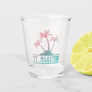 St. Maarten Sint Martin Gradient Schnapsglas