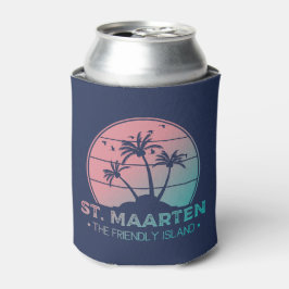 St. Maarten | Sint Martin Retro Gradient Dosenkühler