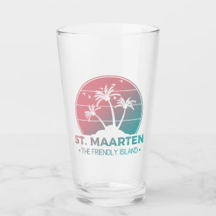 St. Maarten   Sint Martin Retro Gradient Glas