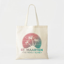 St. Maarten | Sint Martin Retro Gradient Tragetasche
