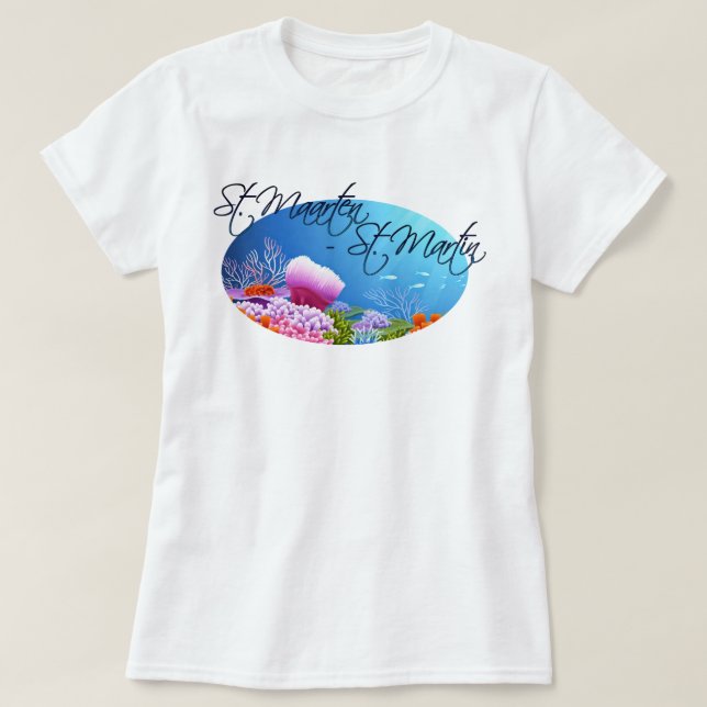 St. Maarten - St. Martin Riff T-Shirt (Design vorne)