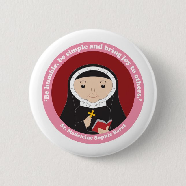 St. Madeleine Sophie Barat Button (Vorderseite)