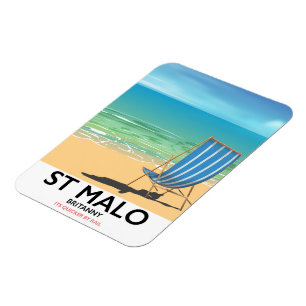 St Malo, Bretagne-Poster Magnet