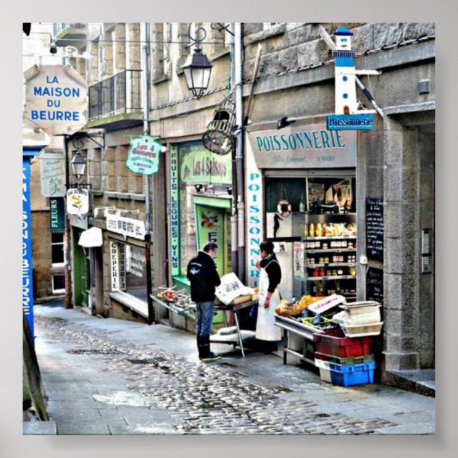St Malo Street Poster (Vorne)