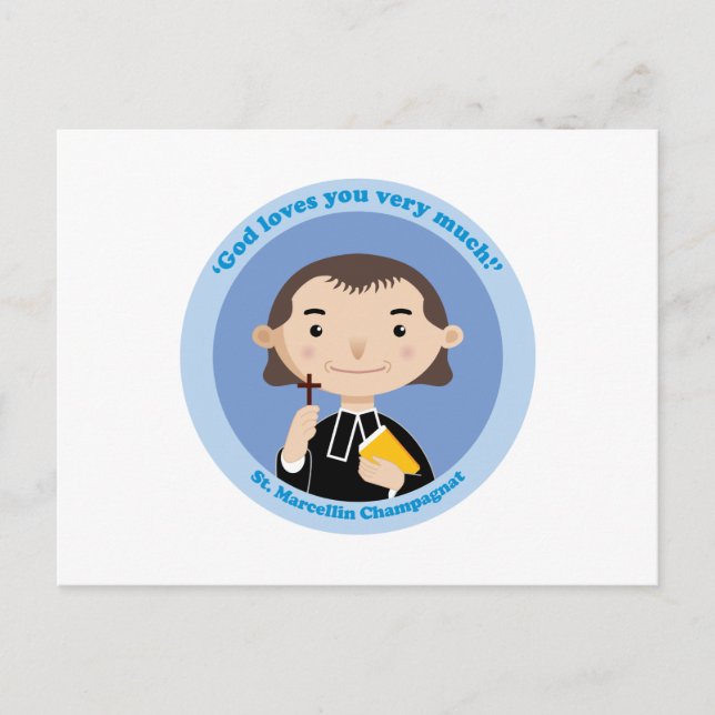 St. Marcellin Champagnat Postkarte (Vorderseite)