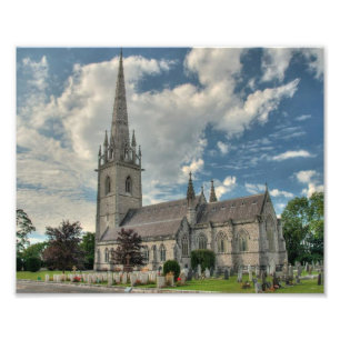 St. Margaret Kirche in Bodelwyddan Wales Fotodruck