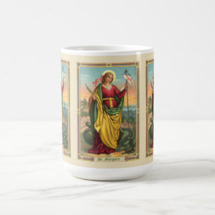 St. Margaret mit dem Banner Drache und Auferstehun Kaffeetasse