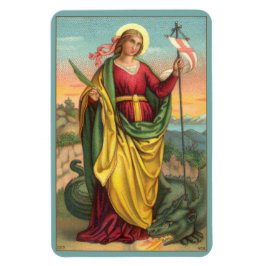 St. Margaret mit dem Banner Drache und Auferstehun Magnet