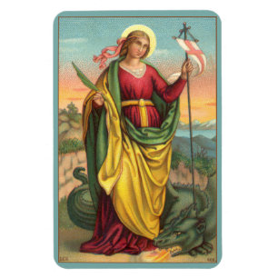 St. Margaret mit dem Banner Drache und Auferstehun Magnet
