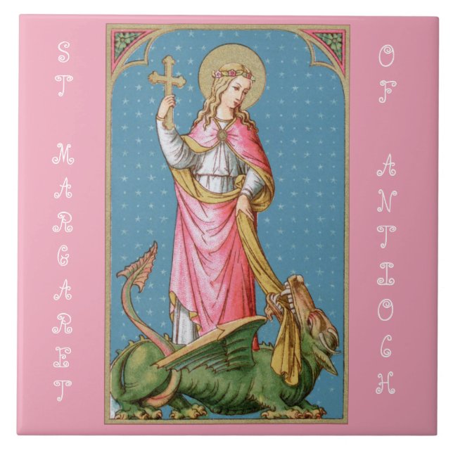 St. Margaret von Antioch (SAU 038) Fliese (Vorderseite)