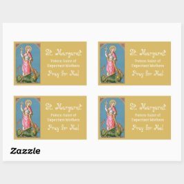 St. Margaret von Antioch (SAU 038) Rechteckiger Aufkleber