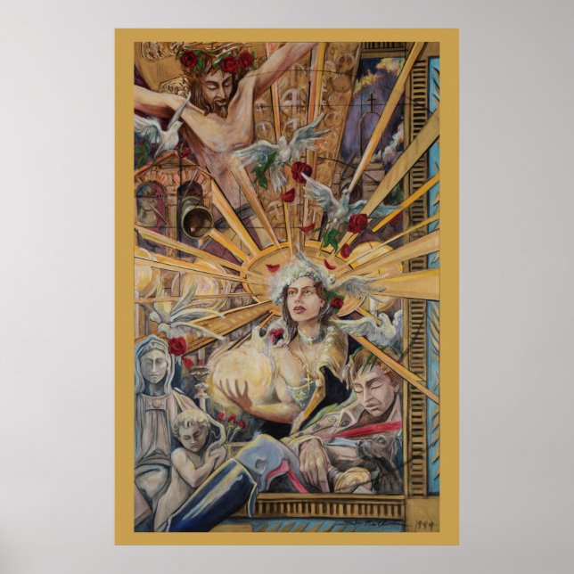 St. Margaret von Cortona durch Stan Mullins Poster (Vorne)