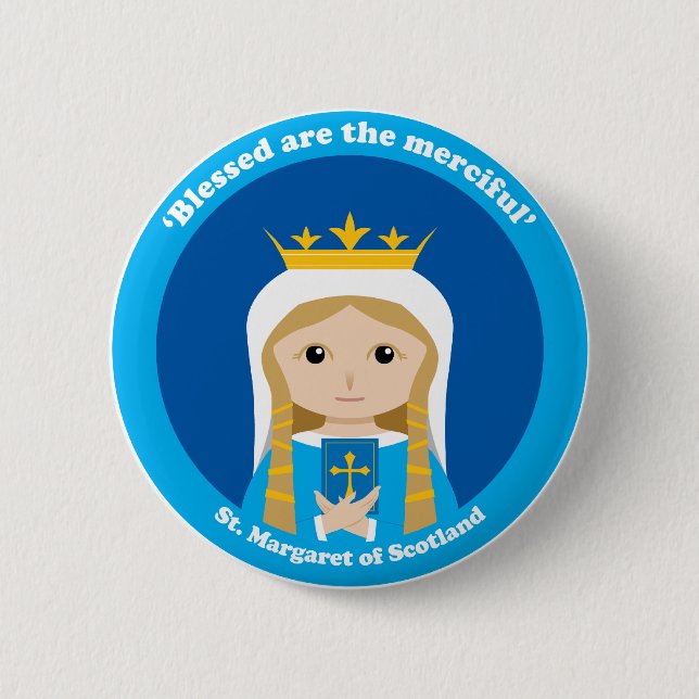 St Margaret von Schottland Button (Vorderseite)