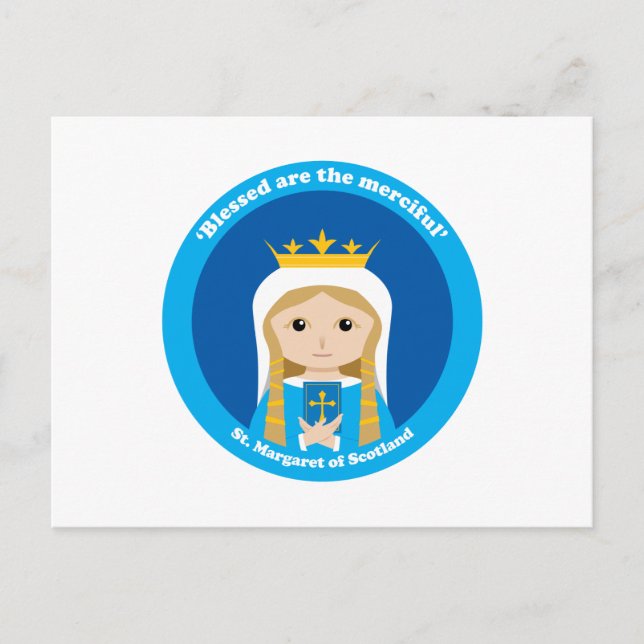 St. Margaret von Schottland Postkarte (Vorderseite)