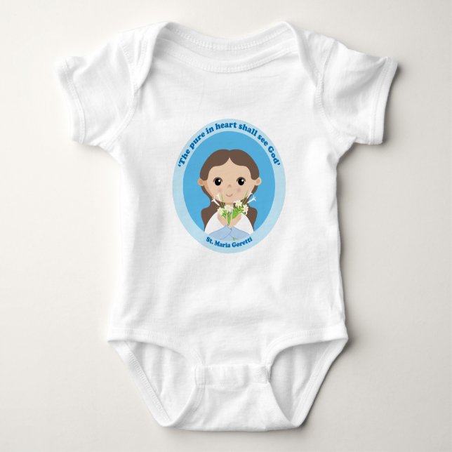 St. Maria Goretti Baby Strampler (Vorderseite)