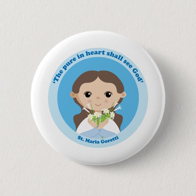St. Maria Goretti Button (Vorderseite)