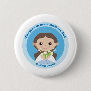 St. Maria Goretti Button