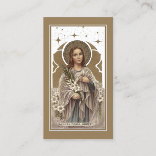 St. Maria Goretti Katholisches Gebet Heilige Karte
