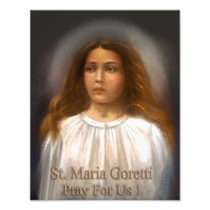 St. Maria Goretti, Martyr für Reinheit, Fotodruck