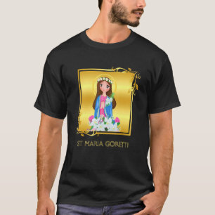 St Maria Goretti Reinheit Katholische Heilige Lily T-Shirt