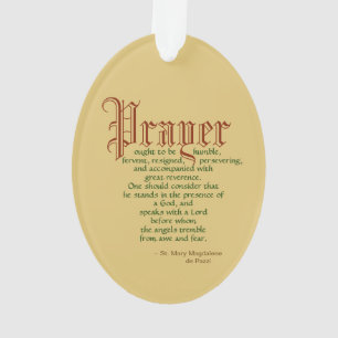St. Maria Magdalena de Pazzi (JM 45) Oval Acryl Ornament