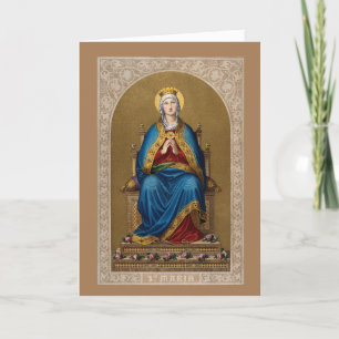 St. Maria Selige Jungfrau Vintage religiös Karte