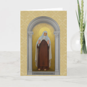 St. Mariam von Jesus Crucified Carmelite Heilige Karte