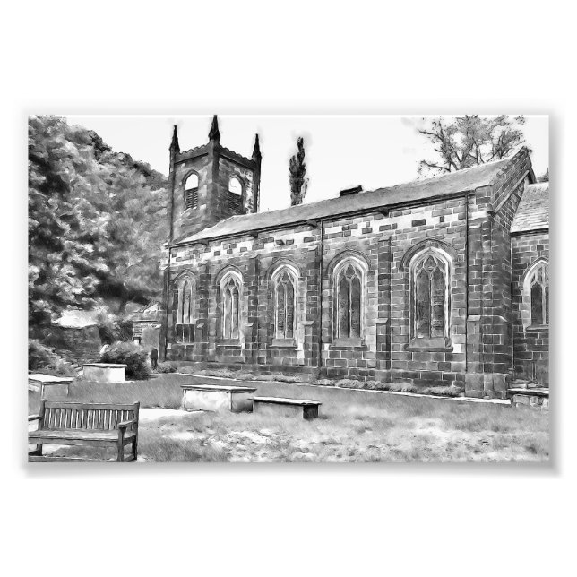 St.-Marien-Kirche, Luddenden Fotodruck (Vorne)