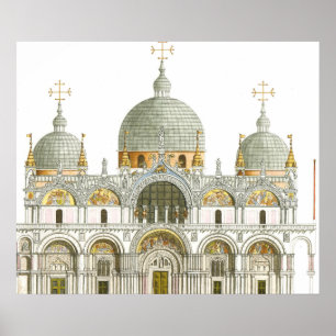 St Mark Basilika. Venedig Italien Poster